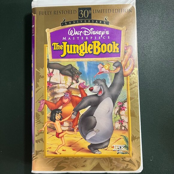 Disney VHS The Jungle Book (30th Anniversary, 1997) 11070-1 First Pressing LTD - Picture 1 of 6